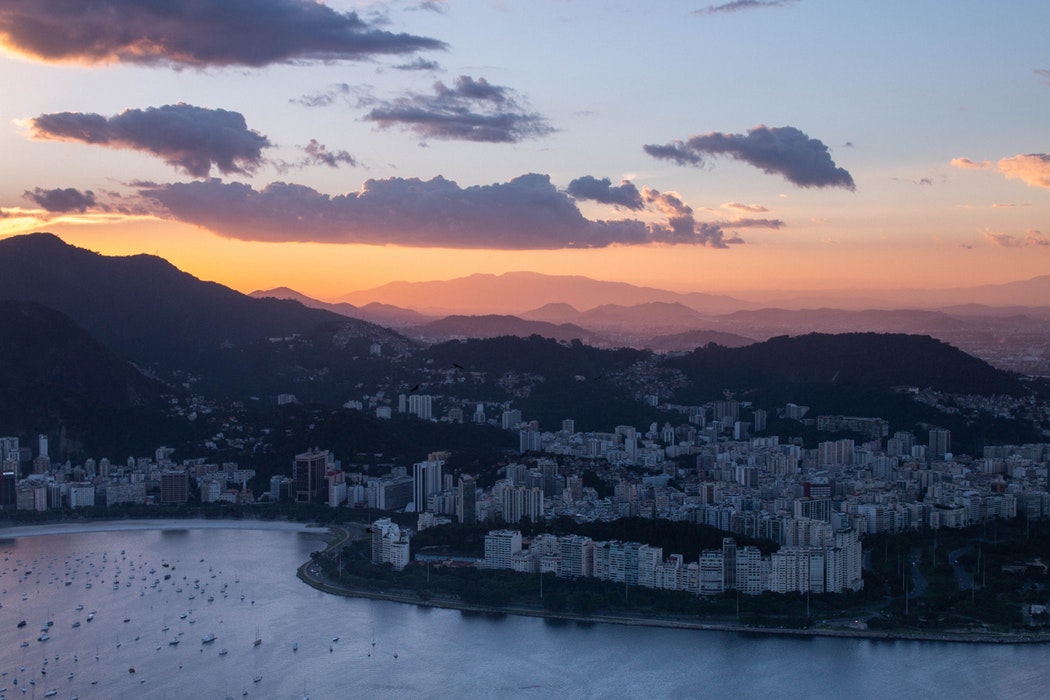 sunset over Rio