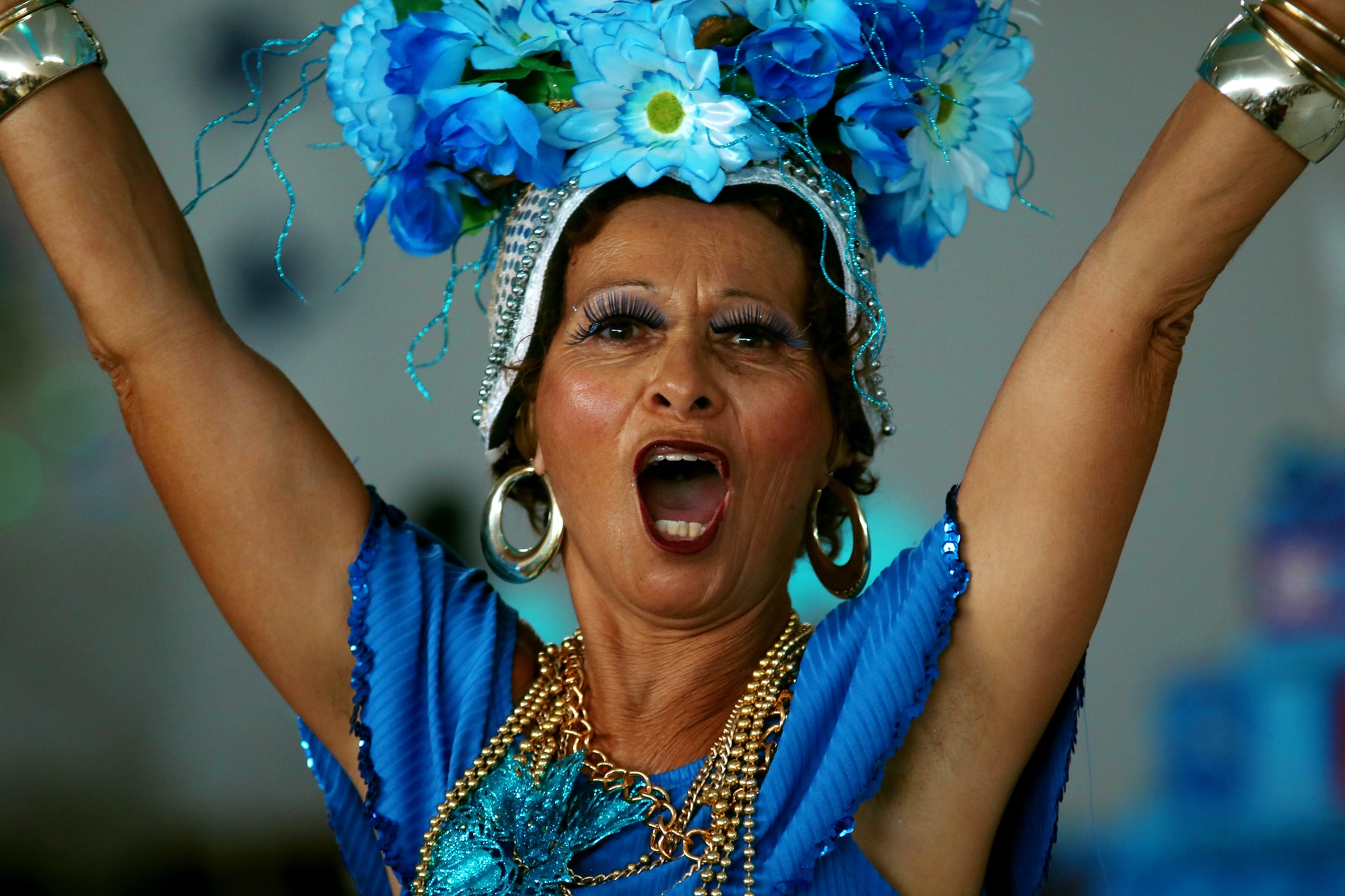 Woman at the carnival