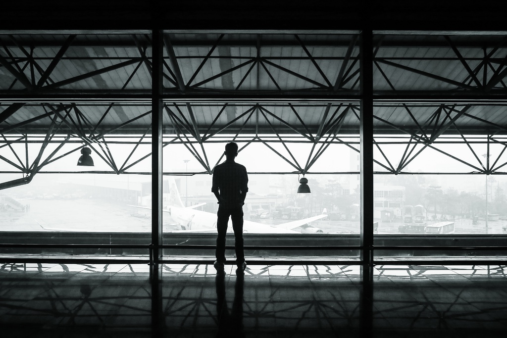 Man at the airport