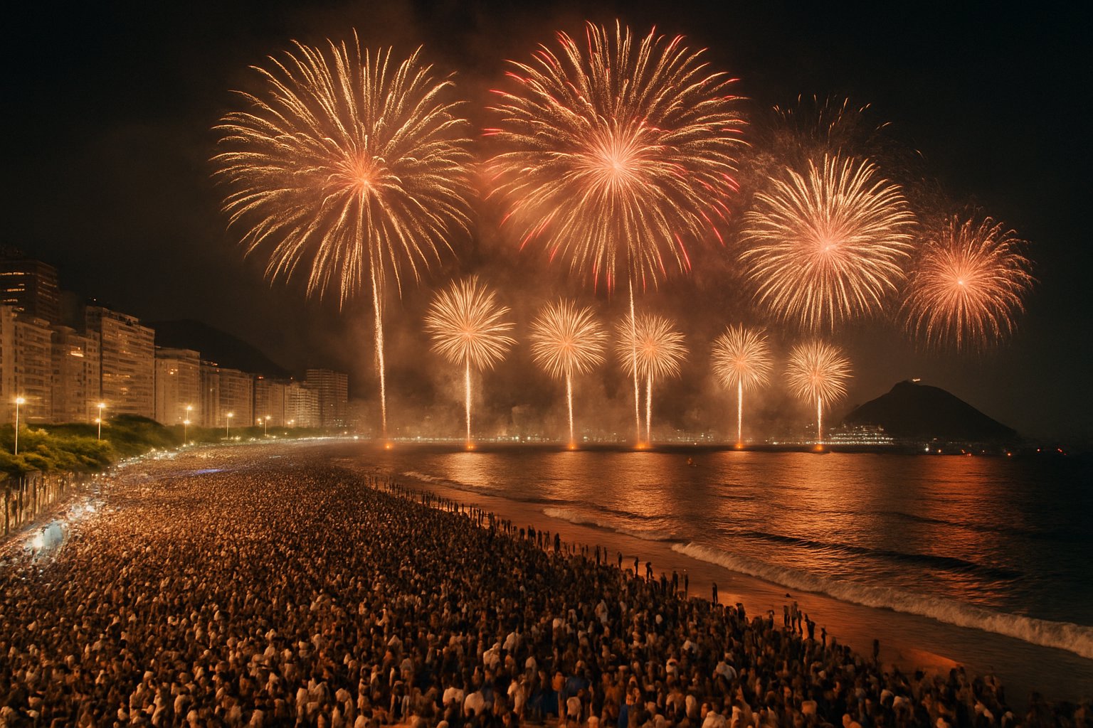 Copacabana New Year fireworks